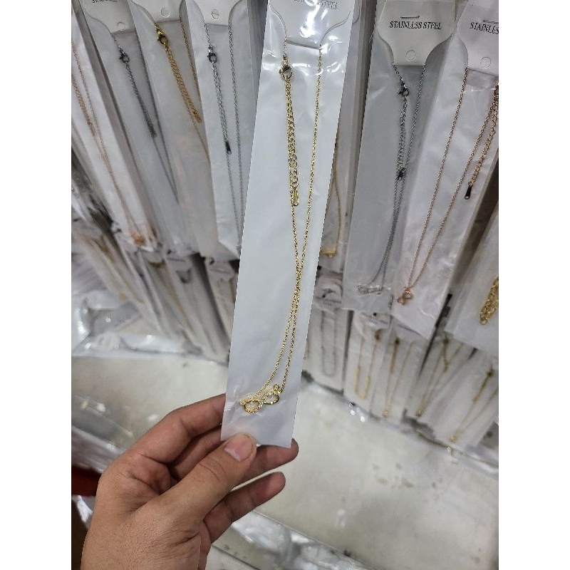 kalung motif buah infinity fashion mewah wanita terbaru