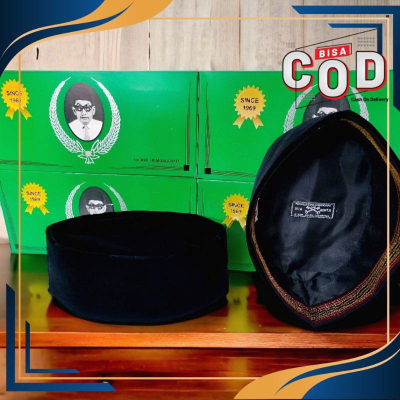 Songkok nasional | Peci dua kunci cap 2 | asli ORIGINAL legendaris Tinggi 9,10,11