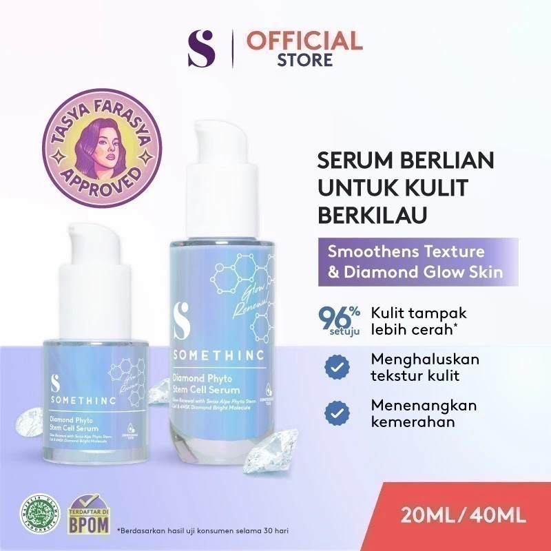 [TASYA FARASYA APPROVED] SOMETHINC Diamond Phyto Stem Cell Serum - untuk Kulit Berkilau dan Cerah
