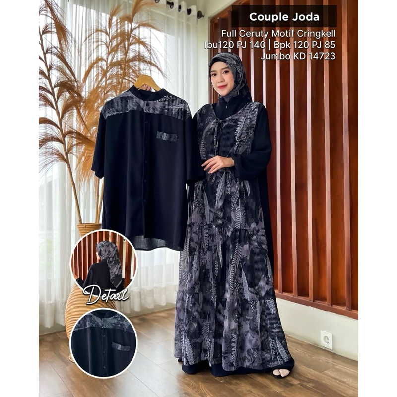 (NEW 2025) JODA COUPLE -Baju Gamis Dress Koko Kurta Couple Busui Koko Pasangan Lebaran Kondangan Nik