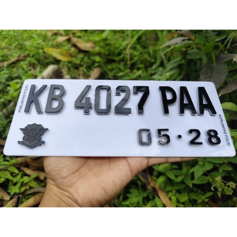 PLAT NOMOR MOTOR VARIASI 3D VIRAL TERBARU
