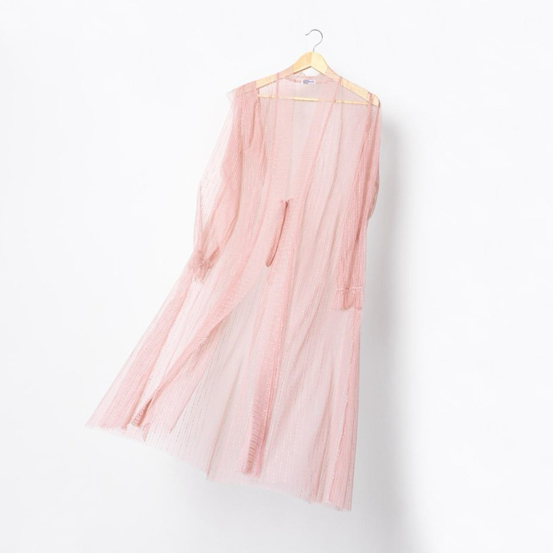 Imani Butik | Outer Seika Fashion Muslim Wanita Atasan Model Polos Bahan Tile Lebaran