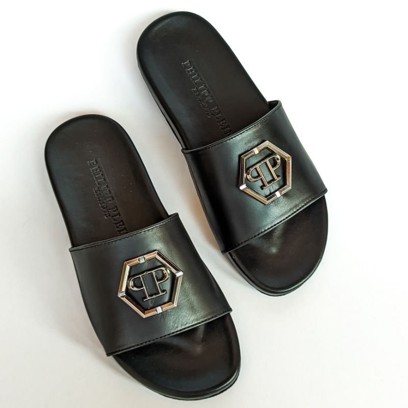 Sandal Philipp Plein Original import Kulit asli 100%