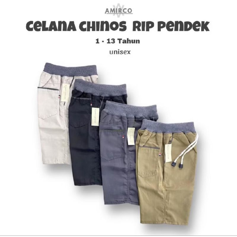Celana pendek rip chinos anak laki laki / Celana pendek anak Chino Cowok /  Celana Pendek Anak Laki 