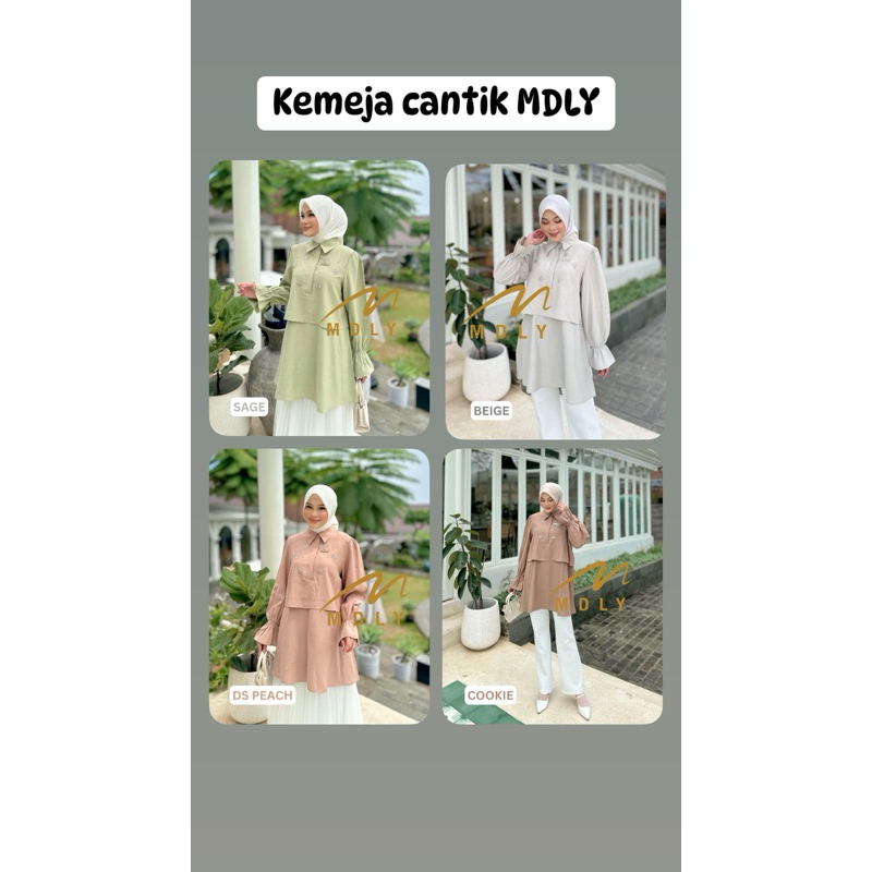 kemeja My M L D Y kemeja mldy original kolkesi Bhadshopbutik mosha lux tunik MDLY