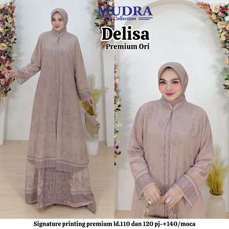 Baju Muslimah Premium Wanita Ceisya Kebaya Modern Oneset - Dress Dewasa Atasan Katun Pesta Setelan P