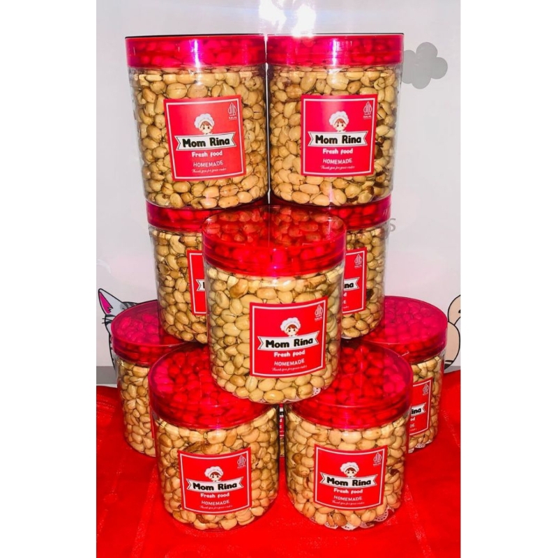 

Kacang bawang Goreng,toples 600ml.