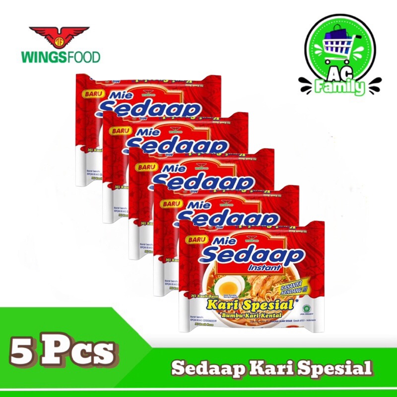 

Mie Sedaap Kari Spesial 75gr x 5 pcs