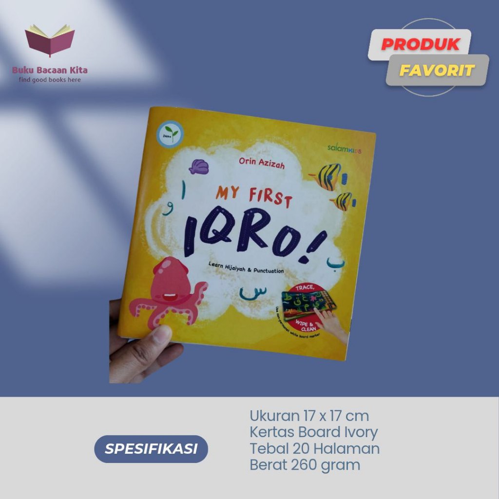 [Mizan] Buku Anak - My First Iqro (Boardbook 0-5 Tahun)