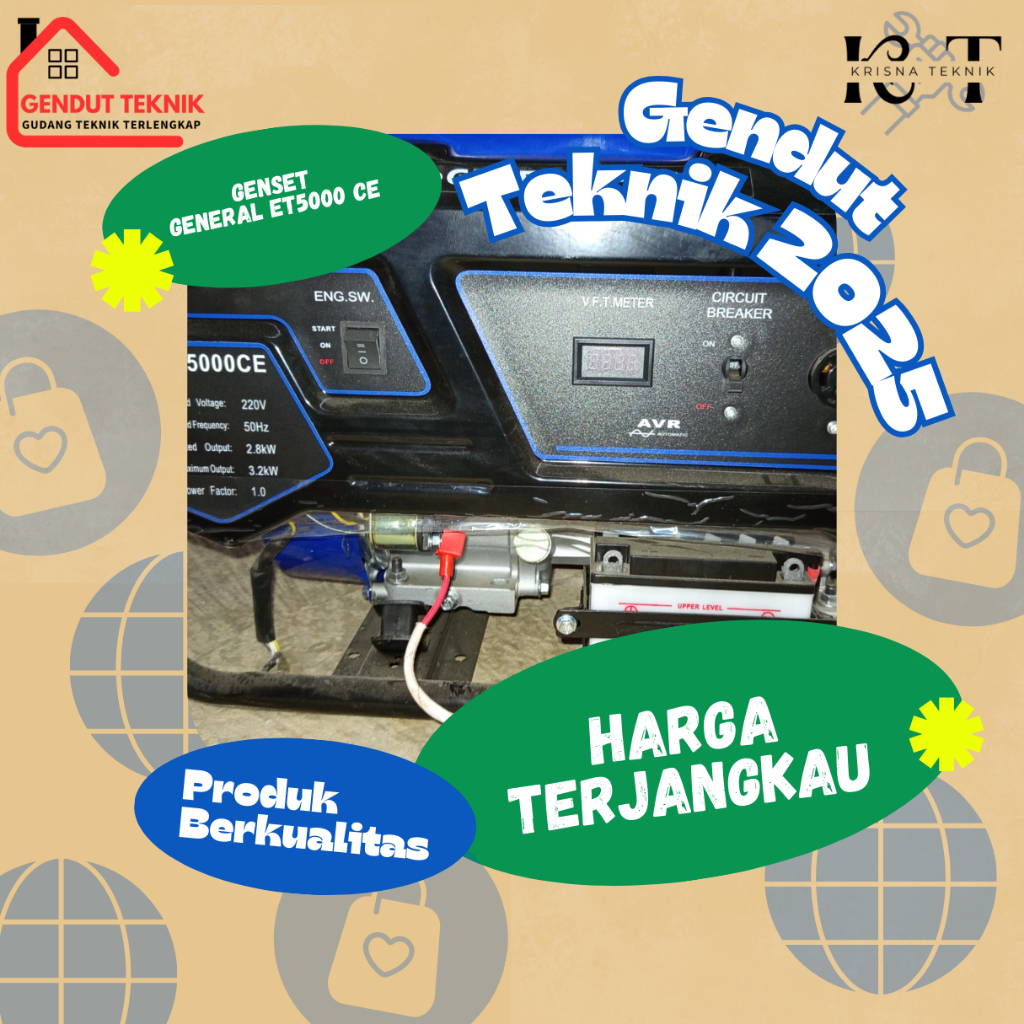 Genset General ET 5000 CE - 3200Watt