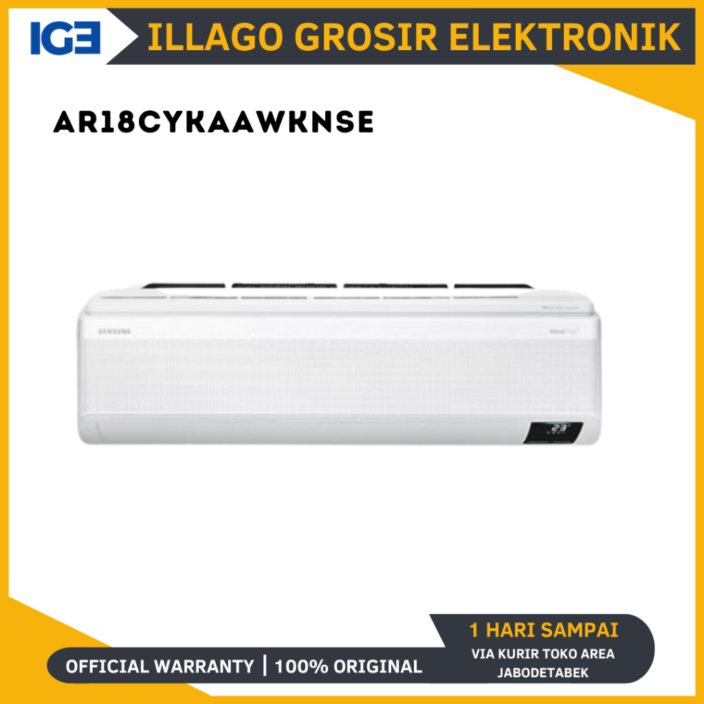 SAMSUNG AR18CYKAAWKNSE AC WindFree Ultra w/ PM1.0 Filter 2PK