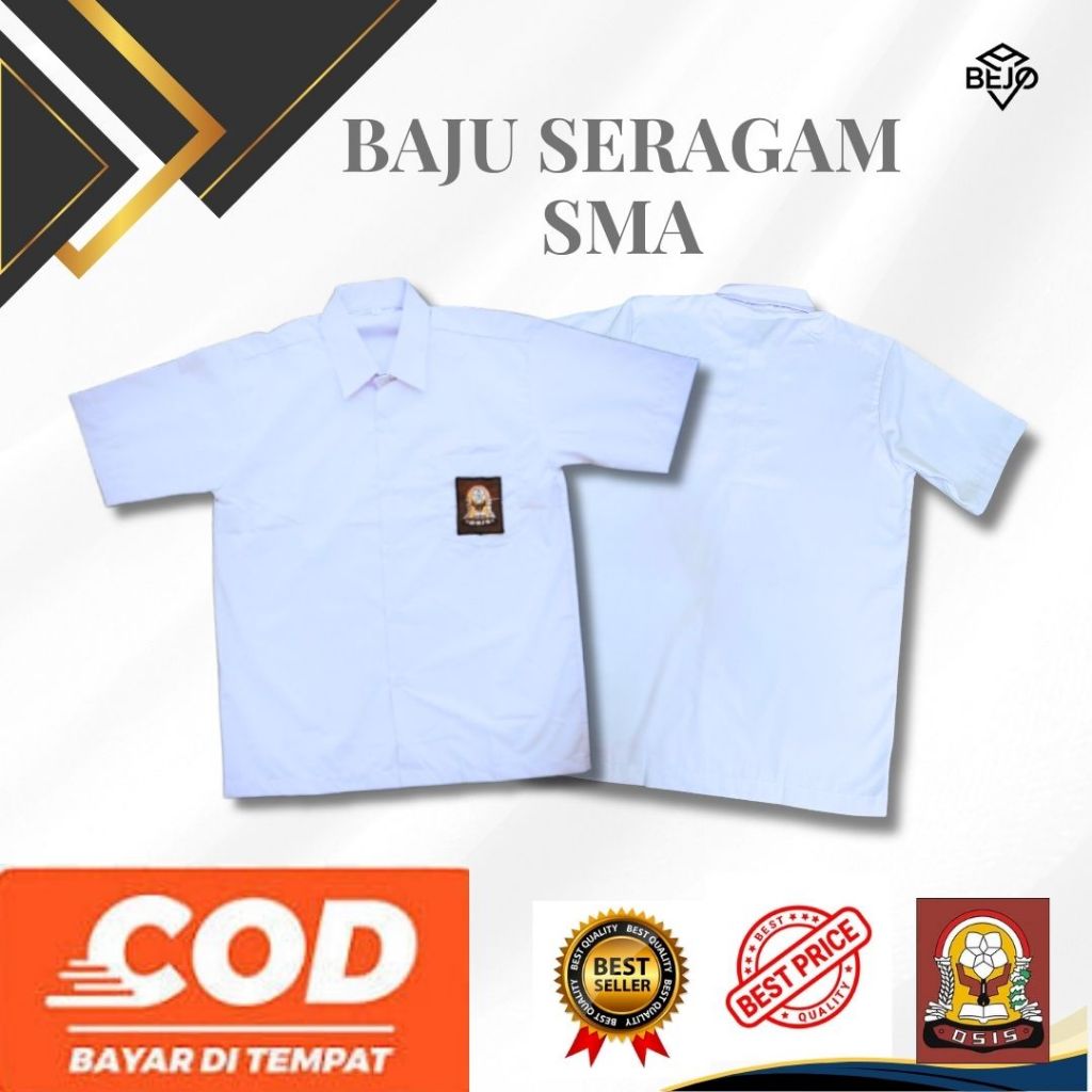 SERAGAM SMA BAJU SERAGAM SMA BAJU LENGAN PENDEK SMA BAJU SERAGAM SMA MURAH