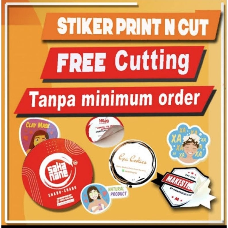 

stiker vinyl A3 custom stiker vinyl stiker label