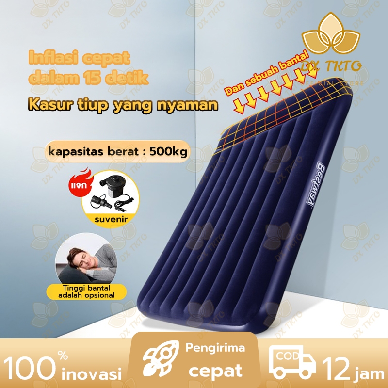 Kasur Angin / Air Bed Double Kasur Angin Bestway + pompa manual Bestway Paket Kasur Angin Double Bir