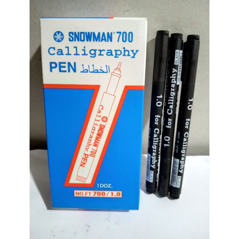 

Pena Kaligrafi SNOWMAN Ukuran 10 / 20 / 30 Warna Hitam