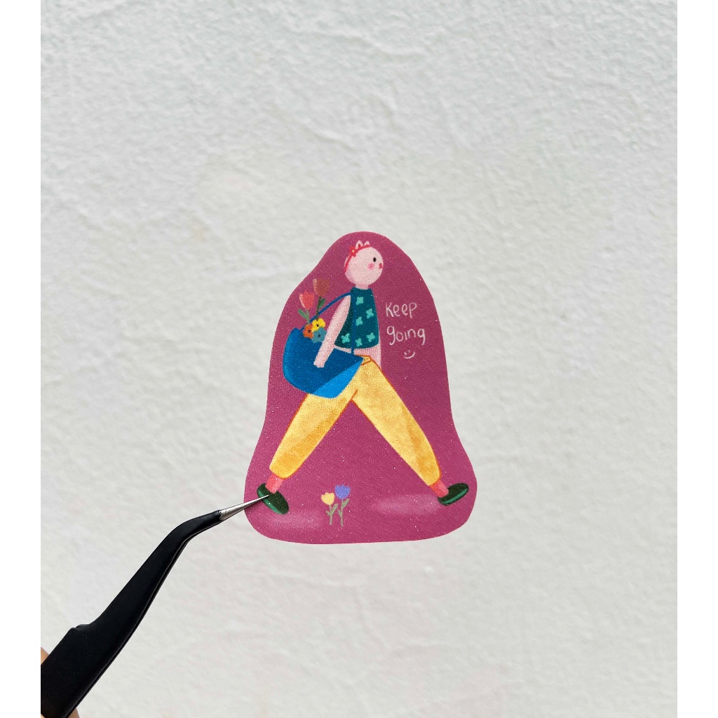 

Sticker kucing Cleo daily "Keep Going