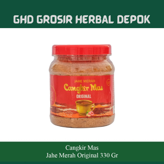 

Jahe Merah Original Cap Cangkir Mas Toples 330 gram – sari jahe murni - jahe imunitas tubuh