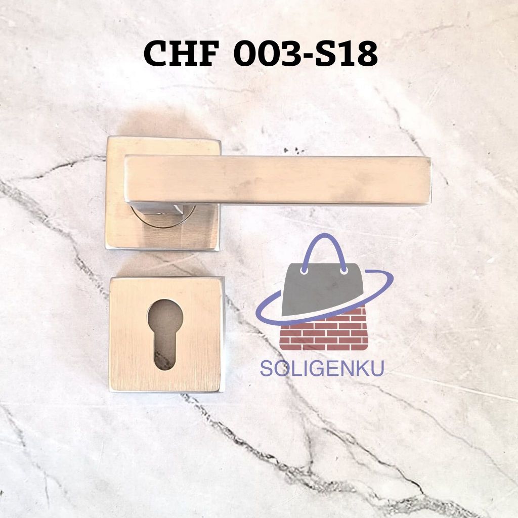 Handel pintu soligen CHF 003-S18 Stainlis Handle Pintu Rosette Soligen / Handle pintu Hotel