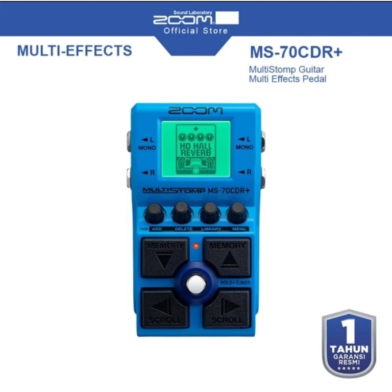 EFFECT GITAR ZOOM MS70CDR+ MULTI EFFECT MS-70CDR+