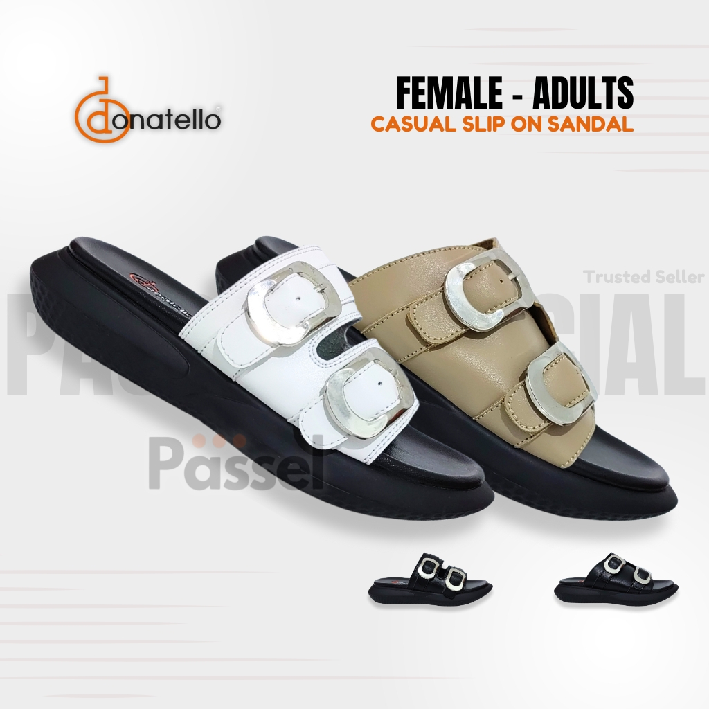 Passel x Donatello Sz. 36-41 Sandal Slip On Wanita Kasual | PD61031 / PD61032