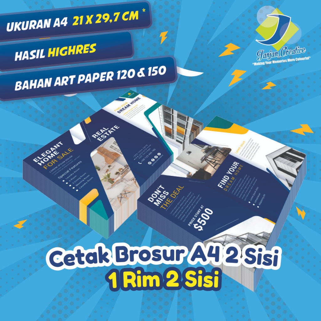 

Ay00! CETAK BROSUR A4 2 SISI MURAH HIGH REST