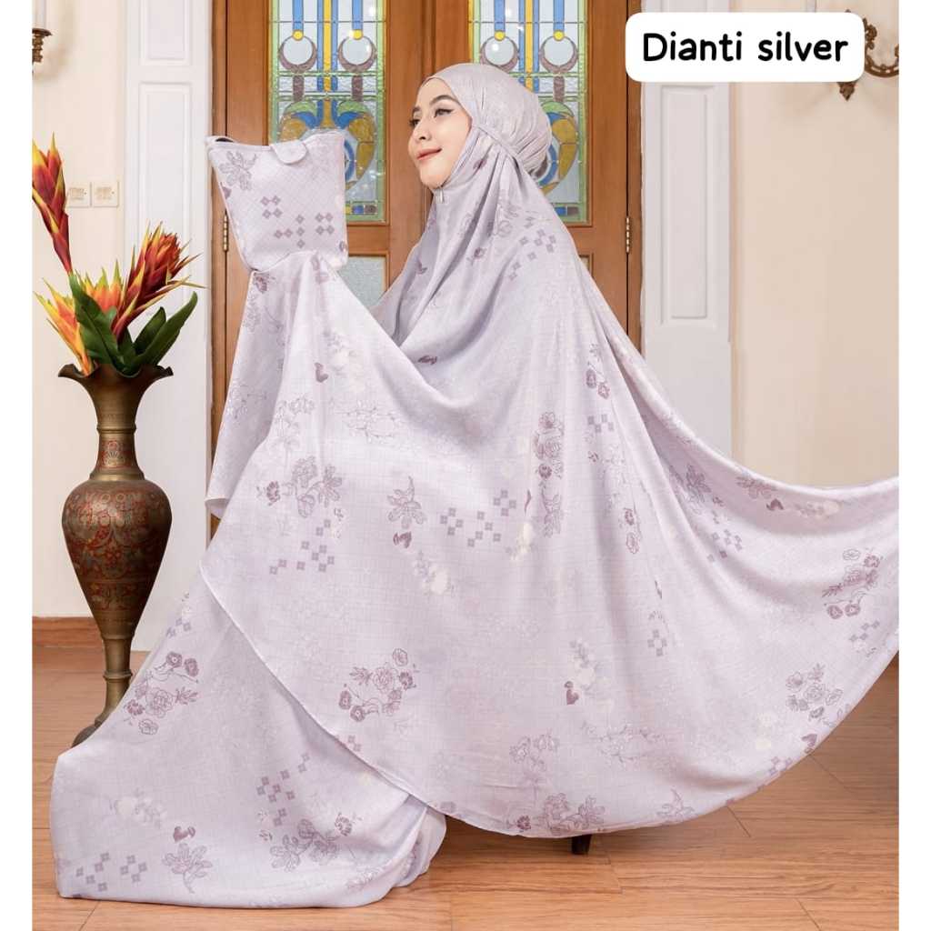 mukena putih tazbiya dianti series | mukena rayon putih premium | mukena putih jumbo
