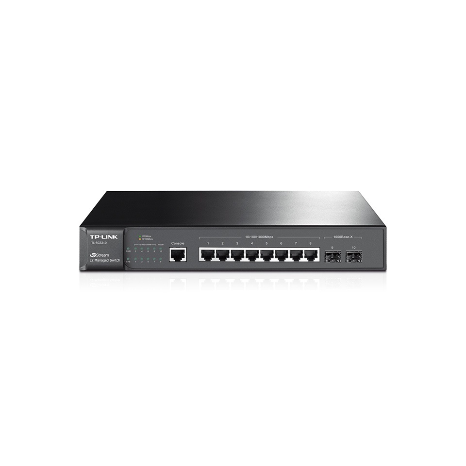 Switch Hub TP-Link TL-SG3210 JetStream 8 Port Gigabit L2 Managed Switch