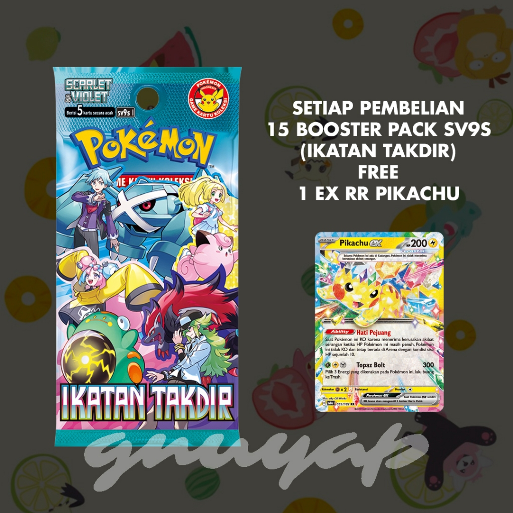 ikatan takdir SV9S battle partners hot air arena sv9 sv9a booster pack pokemon  tcg indonesia card k