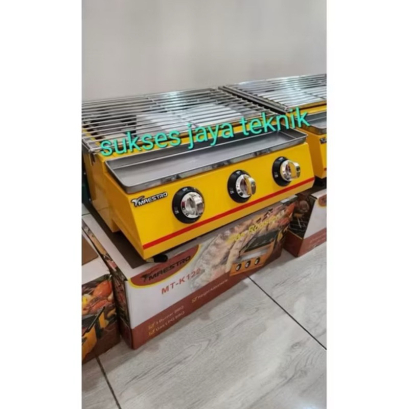 ( BISA INSTANT ) Kompor 3 Tungku 2 Tungku Kompor Gas Roaster Pemanggang Panggangan Sate BBQ Maestro 