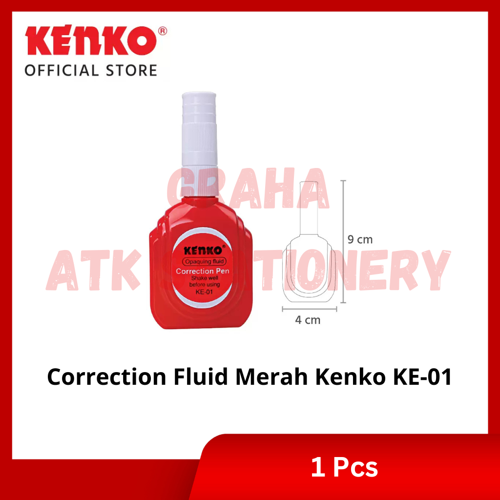 

[1 Pcs] Correction Pen Kenko KE-01 / Penghapus Tipex Cair Kenko KE-01