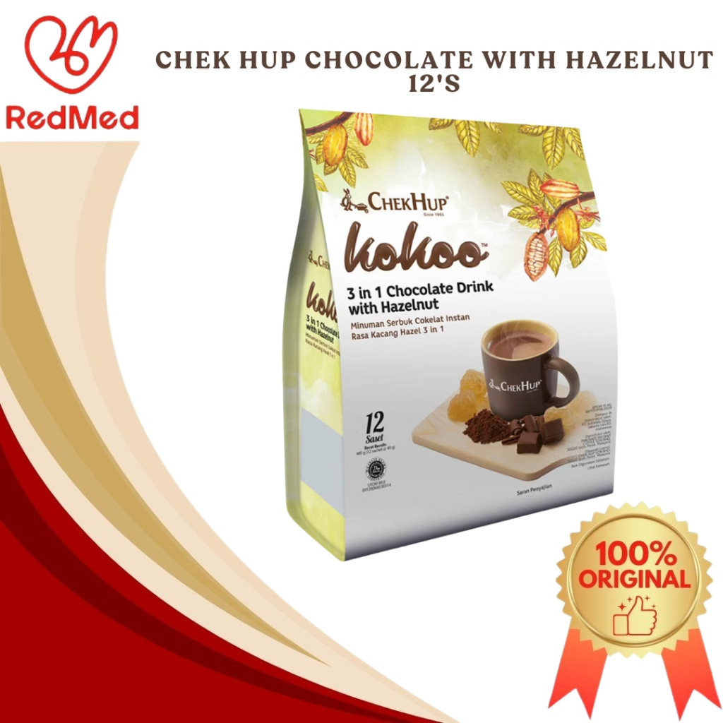 

CHEK HUP KOKOO 3IN1 CHOCOLATE DRINK WITH HAZELNUT 12'S
