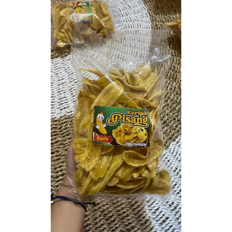 

KERIPIK PISANG GURIH KEMASAN 250 GRAM