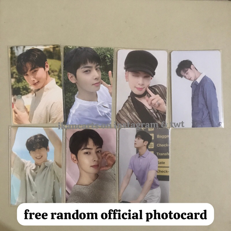 (read desc) Photocard Official ASTRO Cha Eunwoo JOTM Switch On Magazine Philippine Trading Cards Car