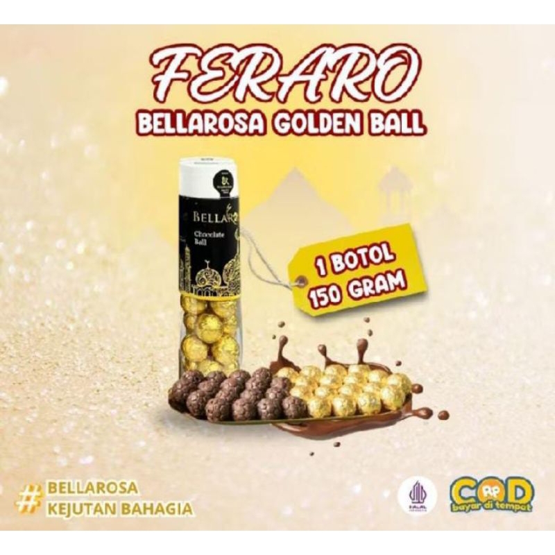 

Bellarosa Feraro - Coklat Butir emas - Hampers cokelat lebaran