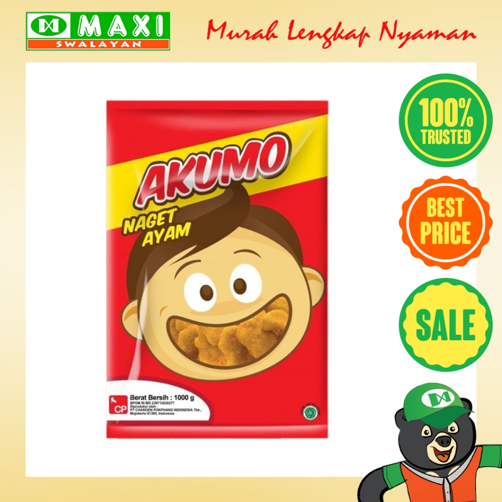 

Akumo Naget Ayam Berat 1000g