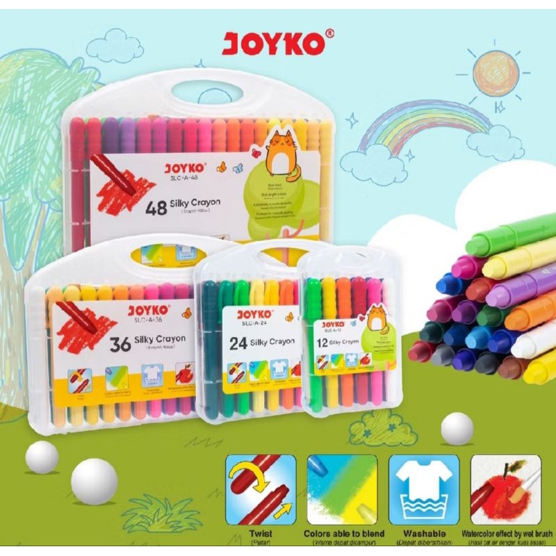 

OIL PASTEL/CRAYON JOYKO SILKY SLC-A-12/SLC-A-24/SLC-A-36
