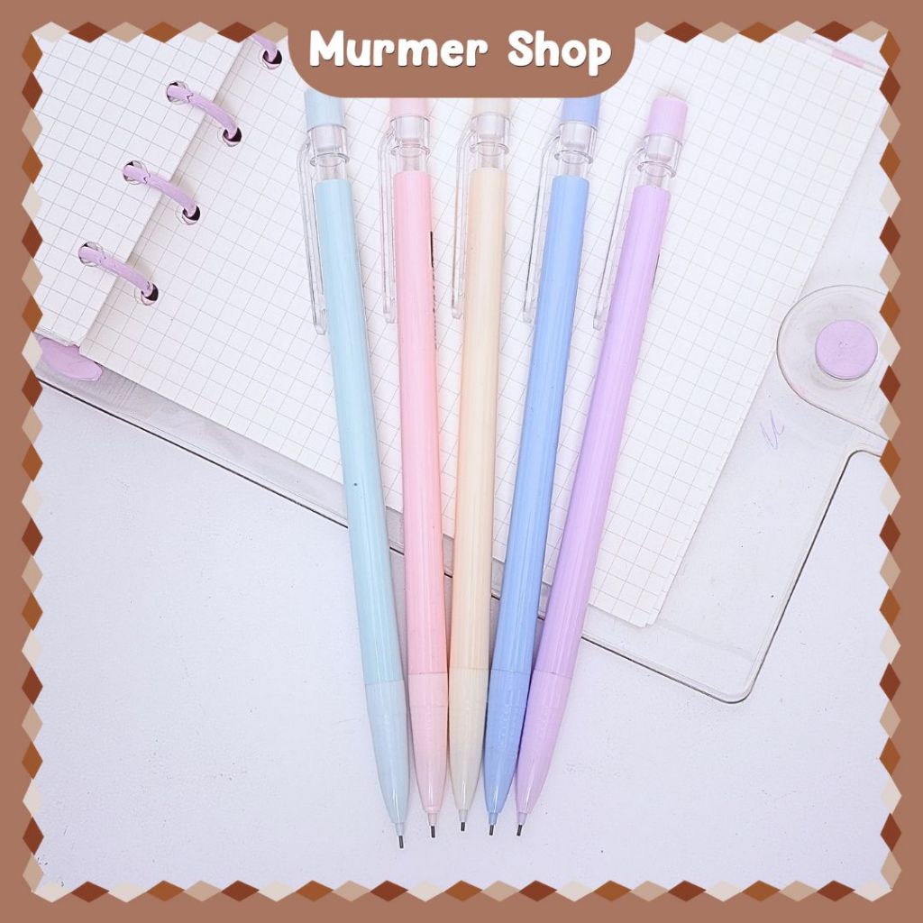 

Pensil Mekanik Sisin Macaron Pastel DF-1031 0.7 mm Pencil Cetek Isi Ulang Refill Warna Pastel Lucu