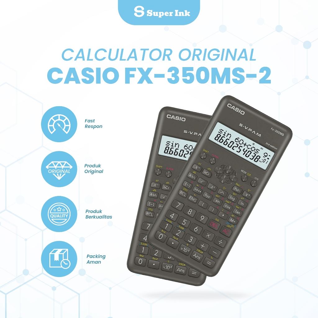 

Kalkulator CASIO FX-350 MS 2 BLACK Calculator Scientific