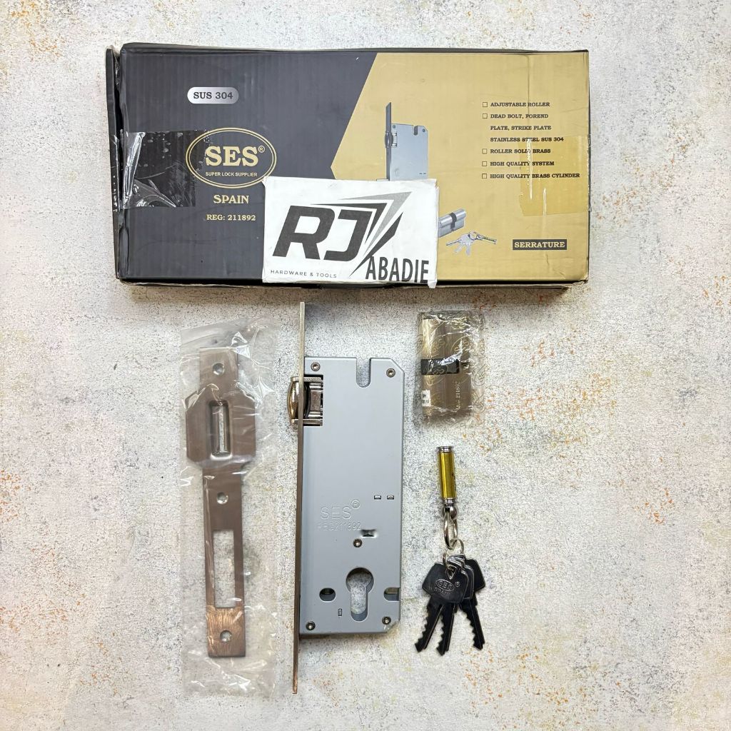 Body Pelor Kunci Pintu Rumah Besar Stainless Steel SUS304 Super Tebal SES Spain 2036 SN/GP