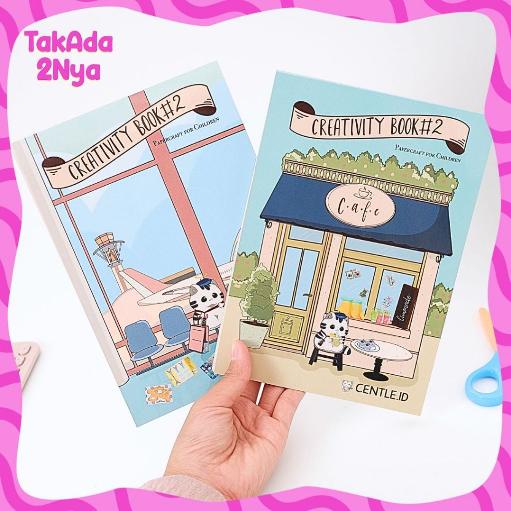 Buku Papercraft+Stiker Centle.Id Creativity Book #2 Travel Edition Origami Buku Lipat Mainan Kreatif