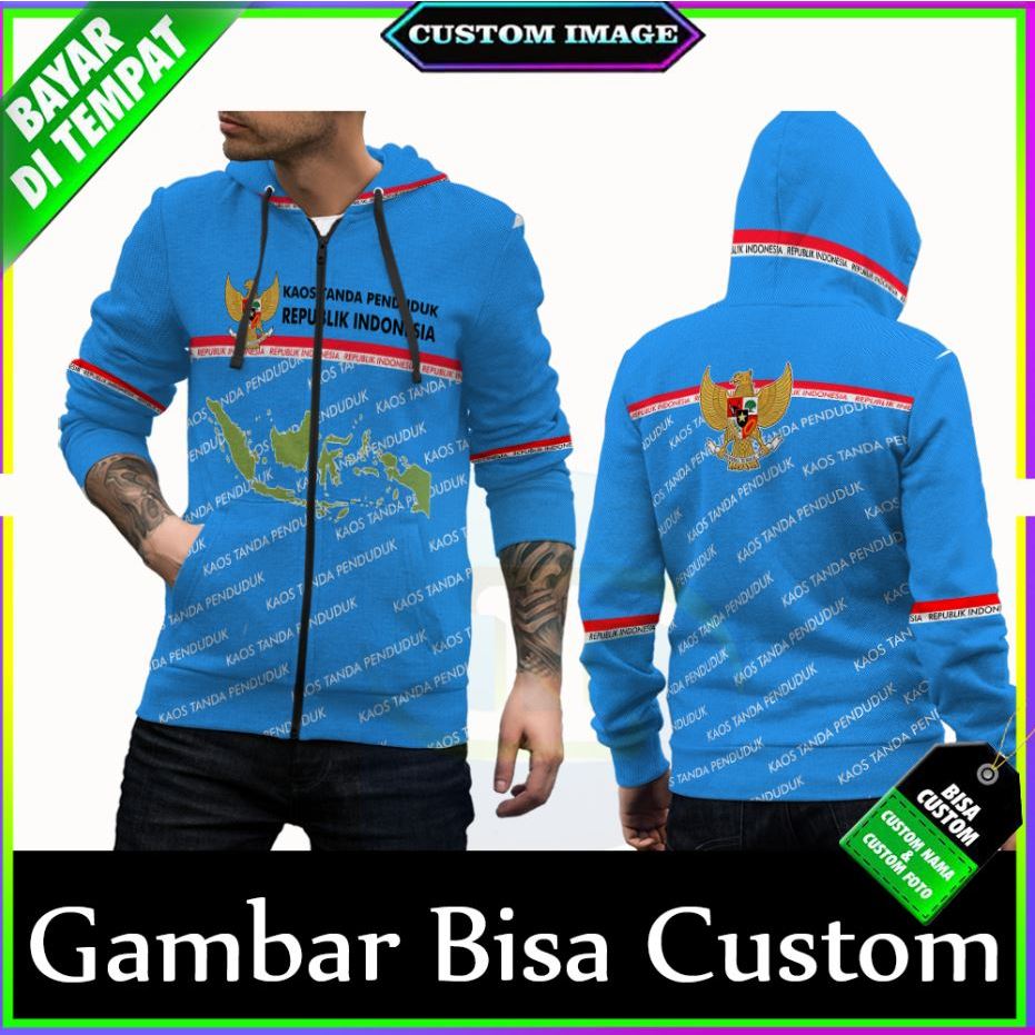 Jaket KTP Pria Dewasa Fullprinting Bisa Custom Nama