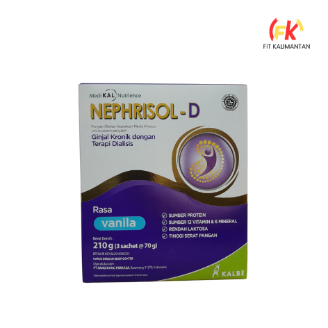 

Nephrisol-D Rasa Vanila 210g 3 sachet 70 g