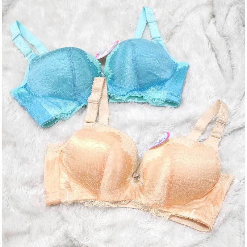 Promo isi 2pcs Bra Wanita Tanpa Kawat Busa Tebal -+3-4cm Bra Push Up  Penekan Lenak bh 123