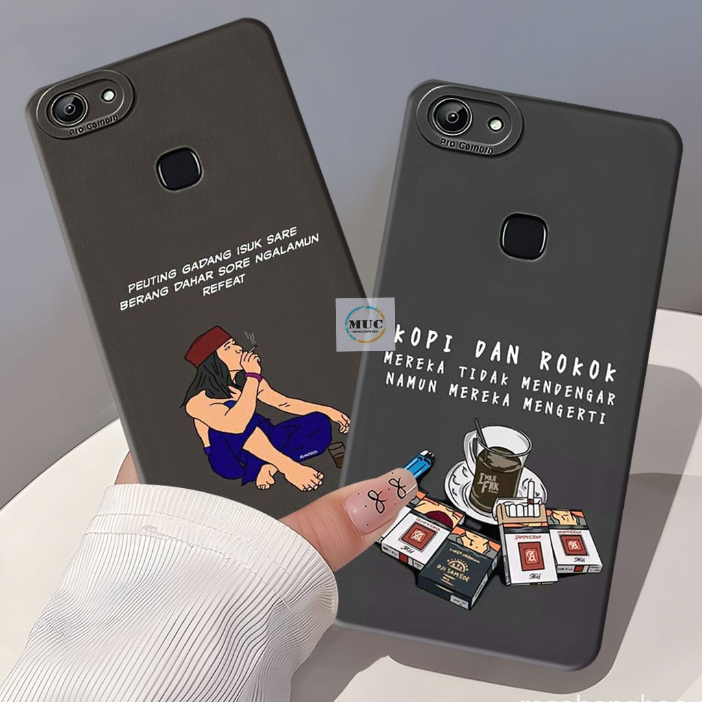 Silikon Case Vivo V7 Plus / V5 Plus / V9 / Vivo Z1 Pro Case Motif Kopi - Case Vivo - Marbel Case - B