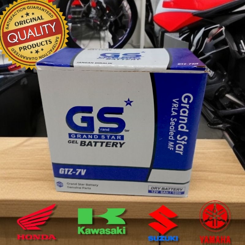 GS aki kering motor tipe GTZ-7V untuk motor nmax lexi ninja scorpio