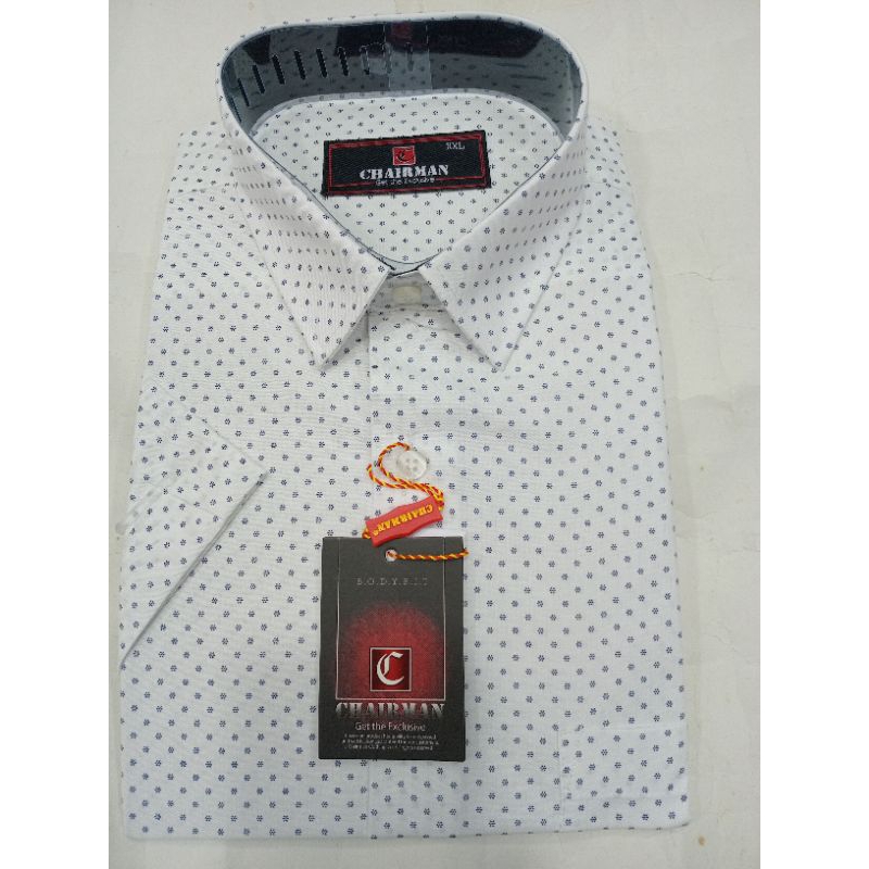 kemeja pria lengan pendek Chairman
