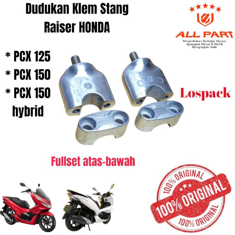 (ORIGINAL) Dudukan stang klem raiser honda PCX 125 PCX 150 PCX 150 HYBRID