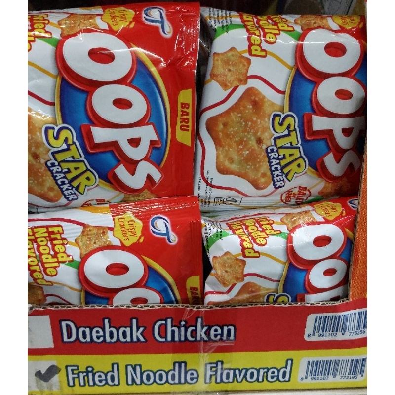

Oops Star Crackers Mie Goreng 10 Gr