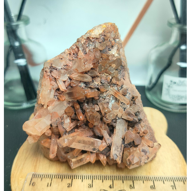 Batu Natural Red Quartz Crystal Cluster (2)