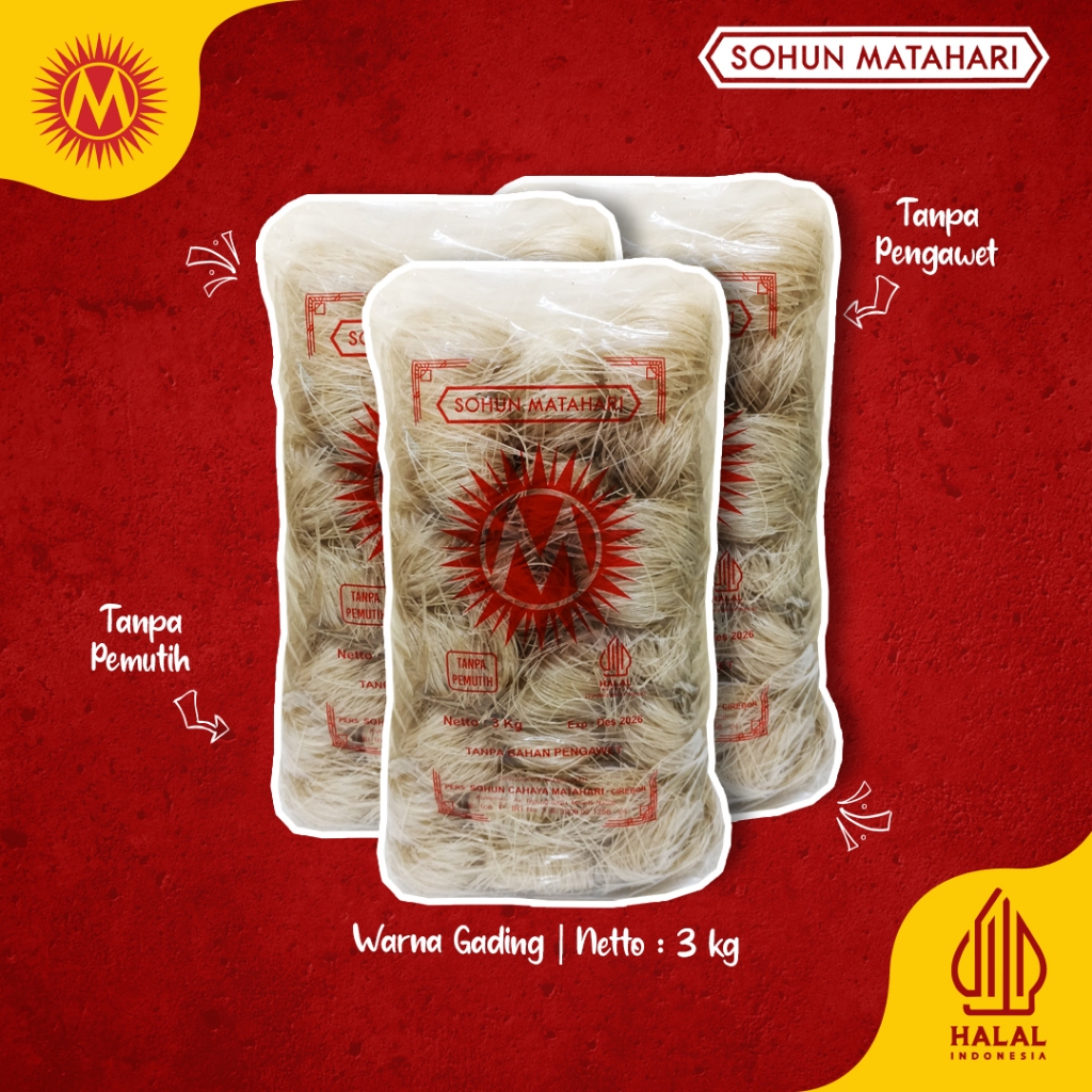 

Sohun Matahari Kemasan 3Kg - Original dari Official Store